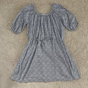 Mikoh Brava Mini Dress Floral Beach Shift Dress Loose Fit Cotton Size 1